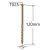 Surub Dulgherie Cap Plat 5×120 – 100buc/cutie