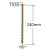 Surub Dulgherie Cap Plat 6×240 – 100buc/cutie