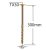 Surub Dulgherie Cap Plat 6×300 – 50buc/cutie