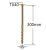 Surub Dulgherie Cap Plat 8×300 – 50buc/cutie