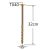 Surub Dulgherie Cap Plat 8×320 – 50buc/cutie