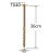 Surub Dulgherie Cap Plat 8×360 – 50buc/cutie