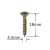 Holsurub Lemn Cap Inecat 4.5x18mm – 1000 buc/cutie