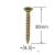 Holsurub Lemn Cap Inecat 4.5x30mm – 1000 buc/cutie