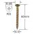 Holsurub Lemn Cap Inecat 4.5x60mm – 250 buc/cutie