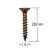 Holsurub Lemn Cap Inecat 5x20mm – 1000 buc/cutie