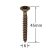 Holsurub Lemn Cap Inecat 6x45mm – 250 buc/cutie